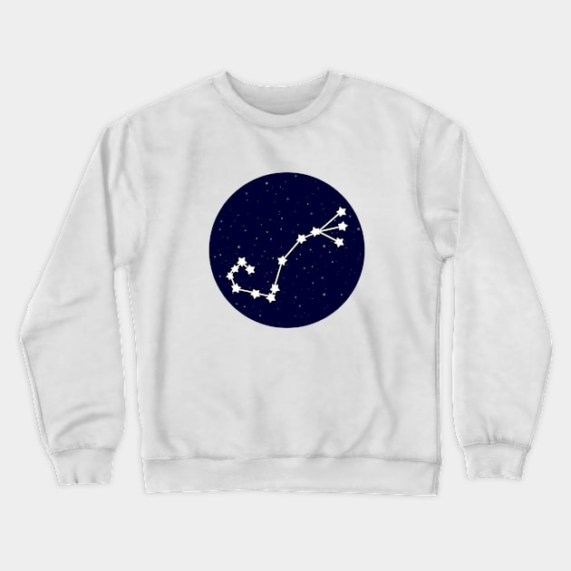 Scorpio Zodiac Constellation Crewneck Sweatshirt by lulubee